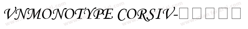 VnMonotype corsiv字体转换